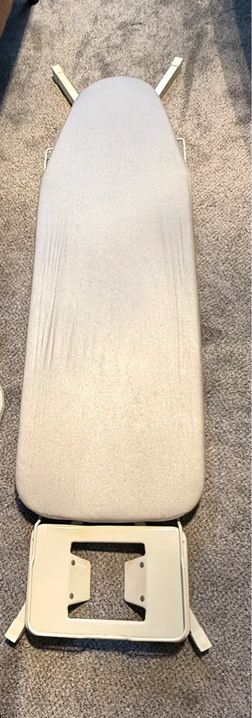 White Iron and Folding Ironing Board Set