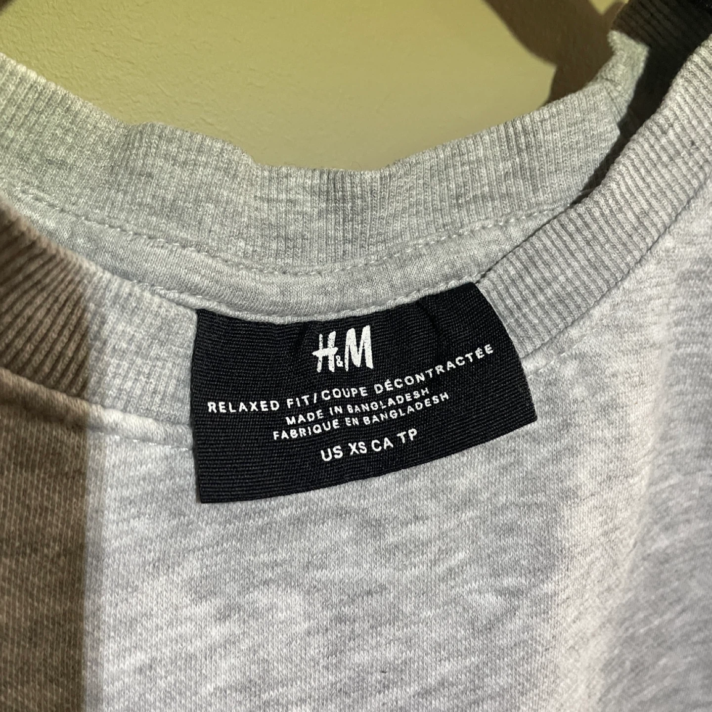 H&M Sweatshirt - Light Gray (Men's XS) - photo 2