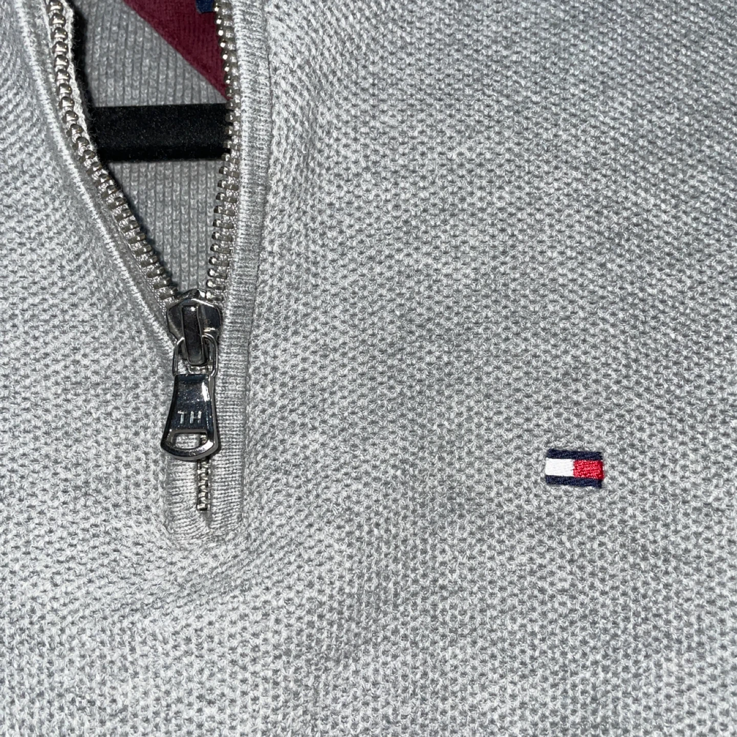 Tommy Hilfiger Quarter-zip Sweater - Gray (Men's S) - photo 2