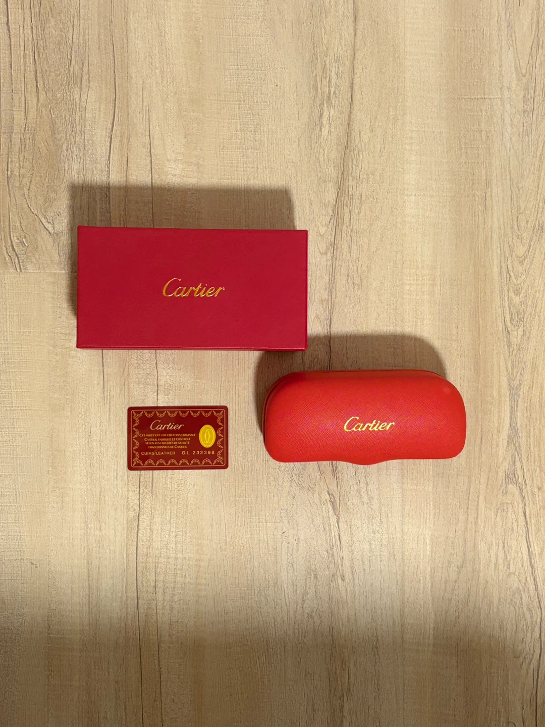 Cartier box+ certification