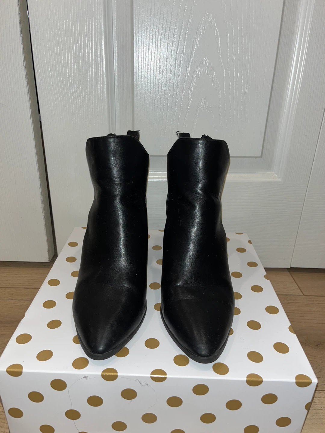 Black Cutout Ankle Boots with Zipper Back - photo 3
