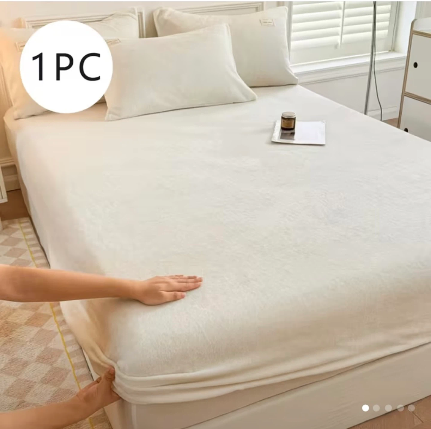 Twin bed fleeced Fitted Sheet - photo 2