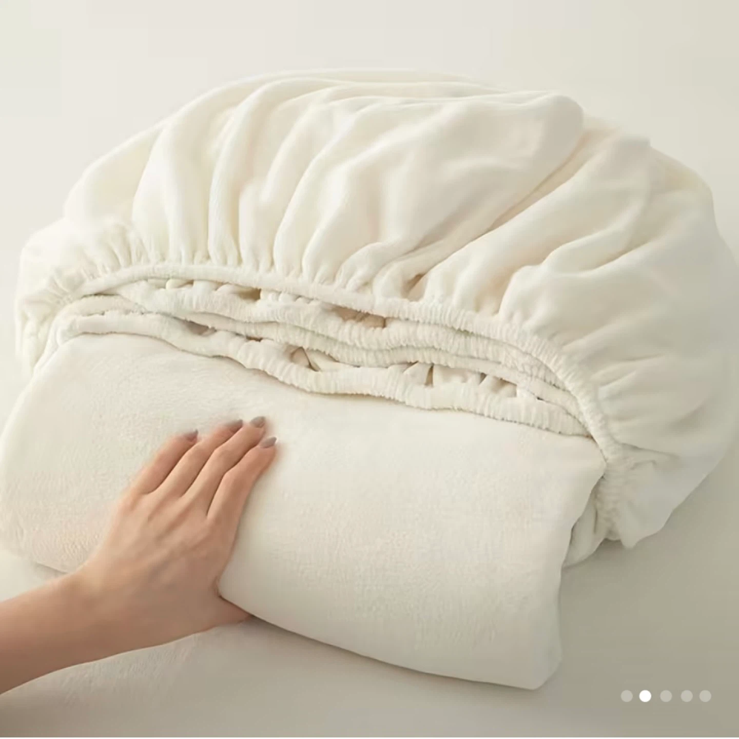 Twin bed fleeced Fitted Sheet