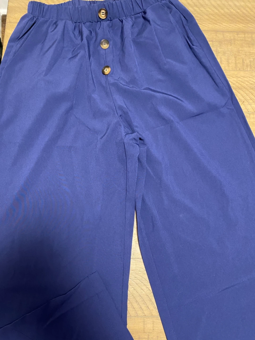 Women's Blue Wide Leg Pants - photo 2