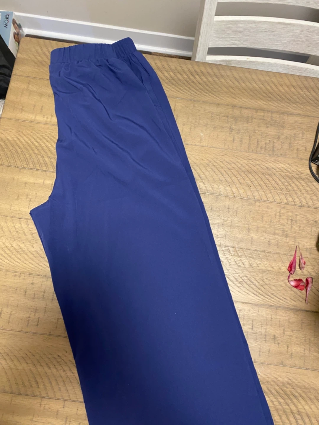 Women's Blue Wide Leg Pants - photo 3