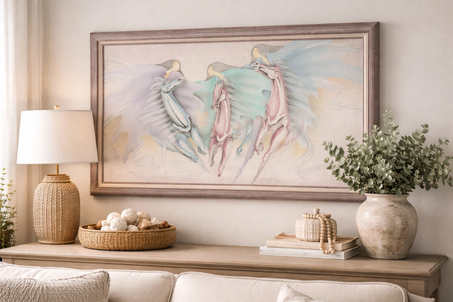 VTG Original Signed Mixed Media Oil Painting