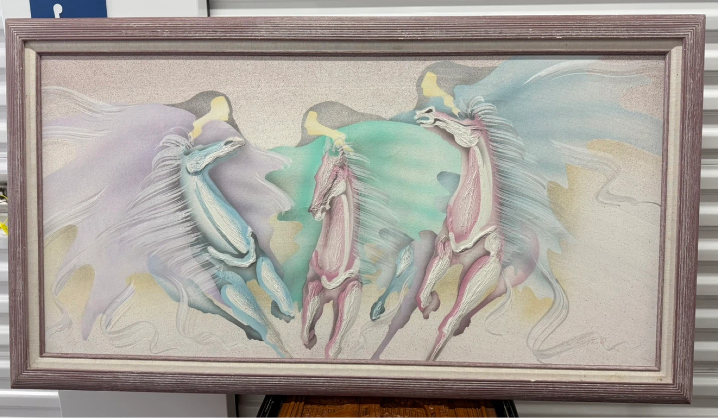 VTG Original Signed Mixed Media Oil Painting - photo 2