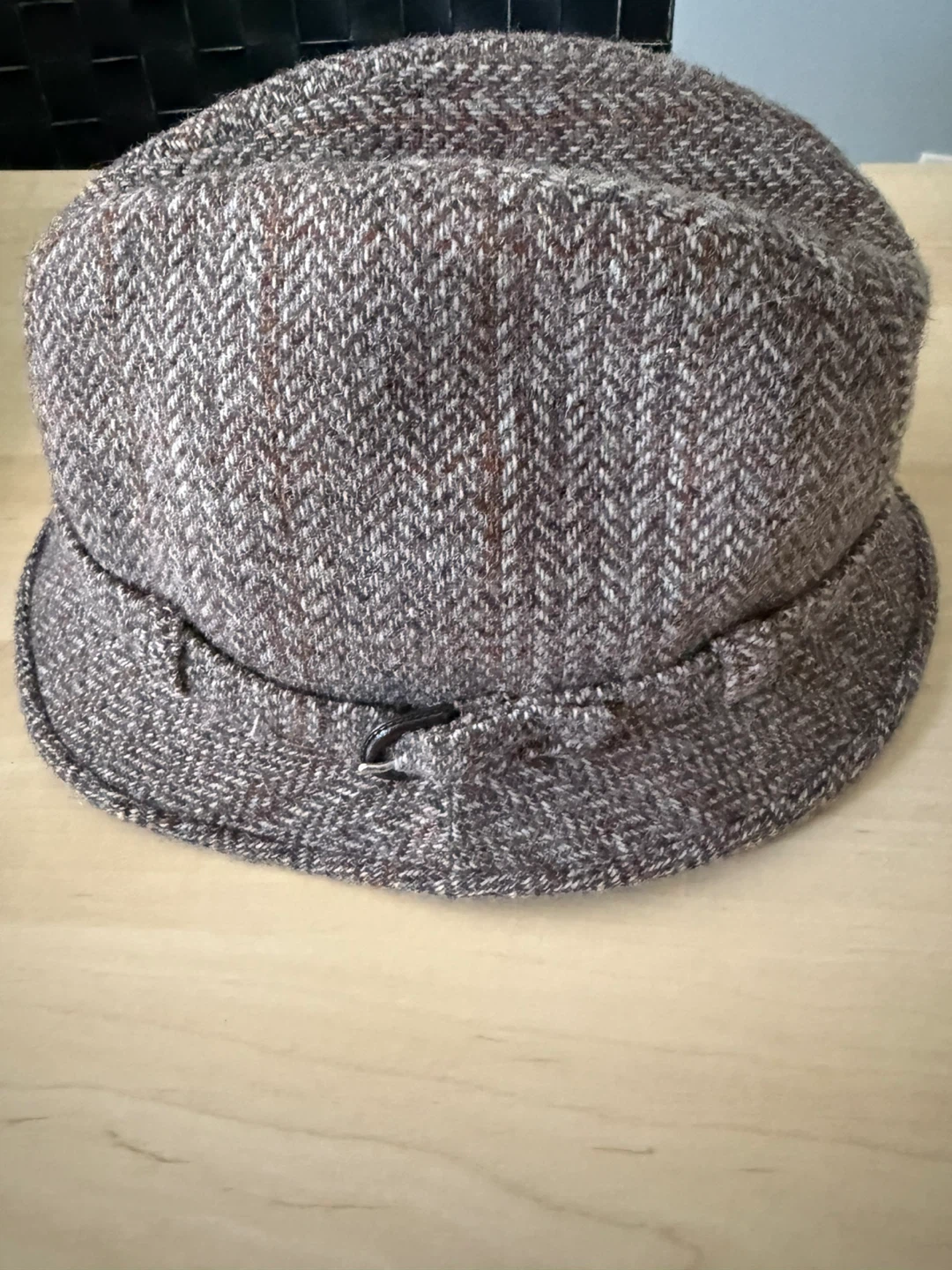 Pure New Wool Herringbone Hat