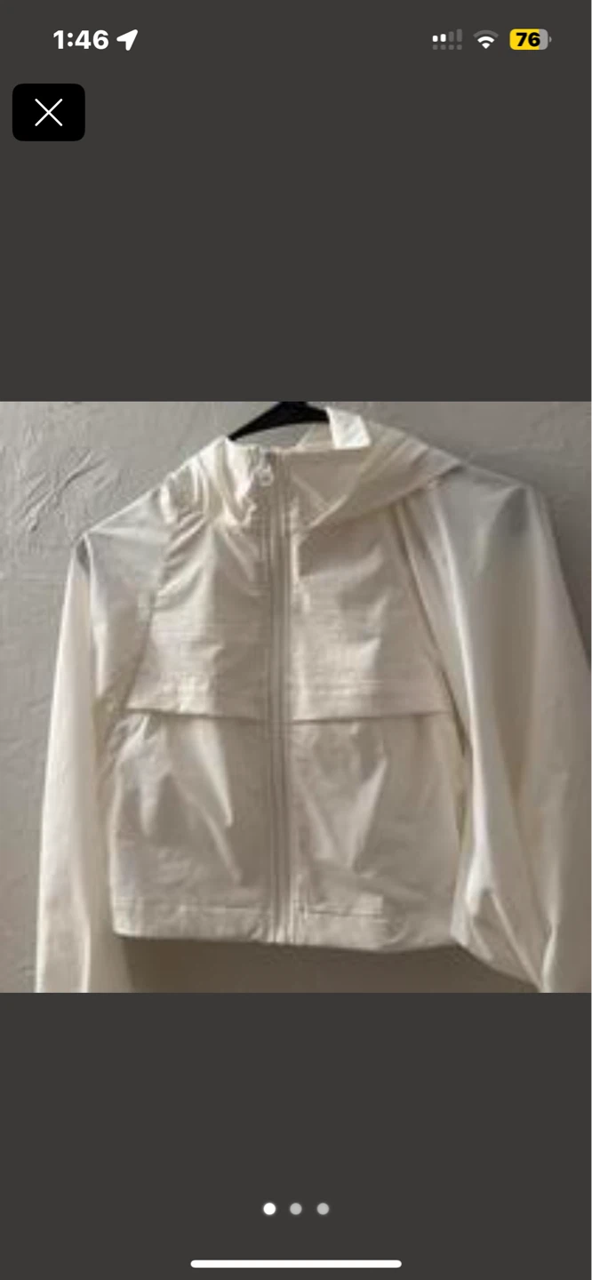 Alo White Cropped Hooded Zip-Up Jacket - photo 2