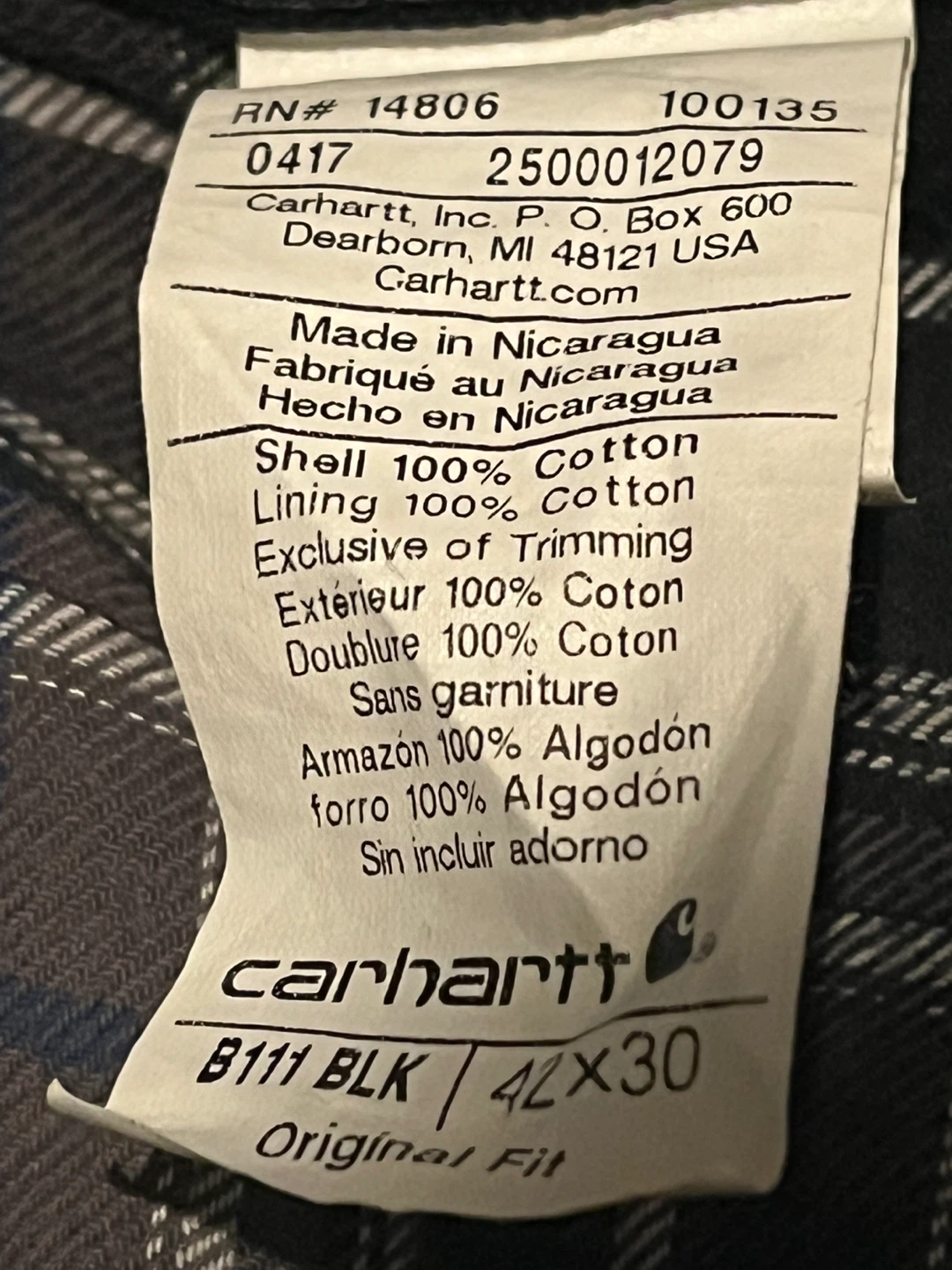 Carhartt jeans size 42x30 - photo 5