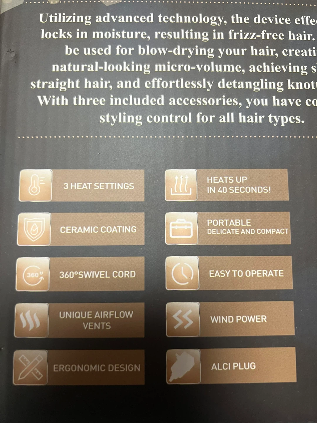 4 In 1 Hot Air Brush Hair Dryer - photo 2