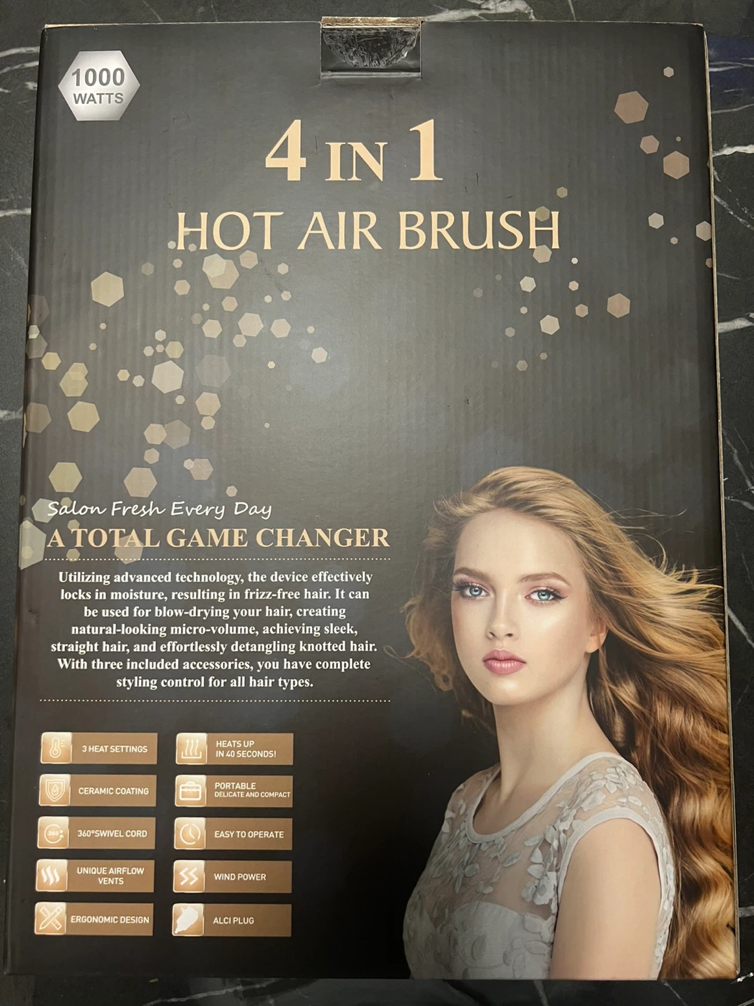 4 In 1 Hot Air Brush Hair Dryer
