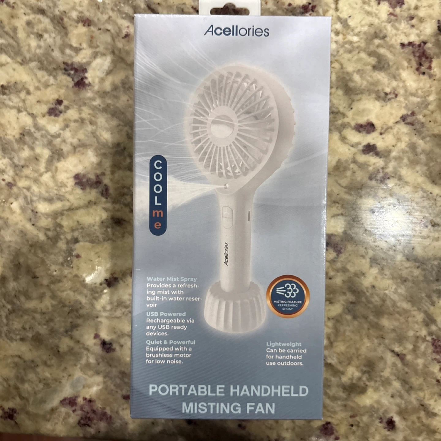 Acellories Portable Handheld Misting Fan - photo 3