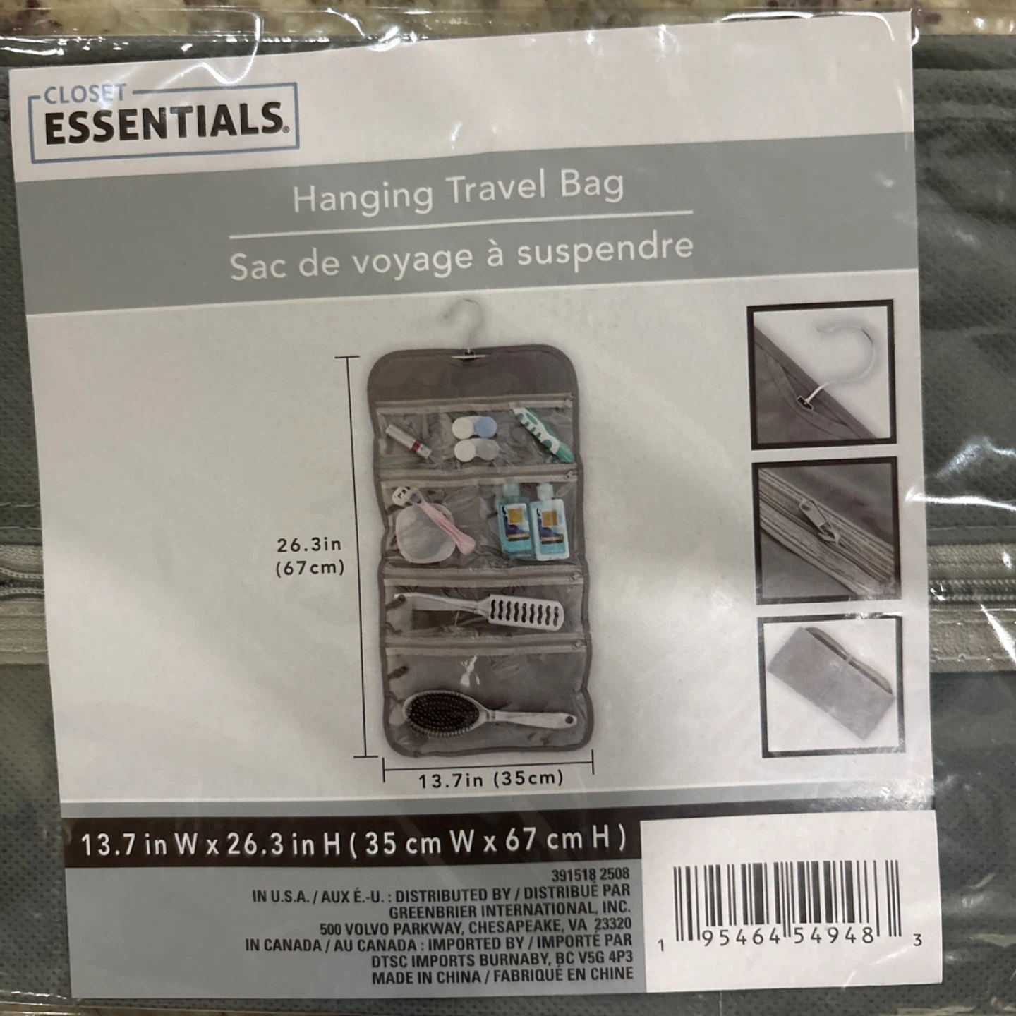 Closet Essentials Hanging Travel Toiletry Bag - photo 5