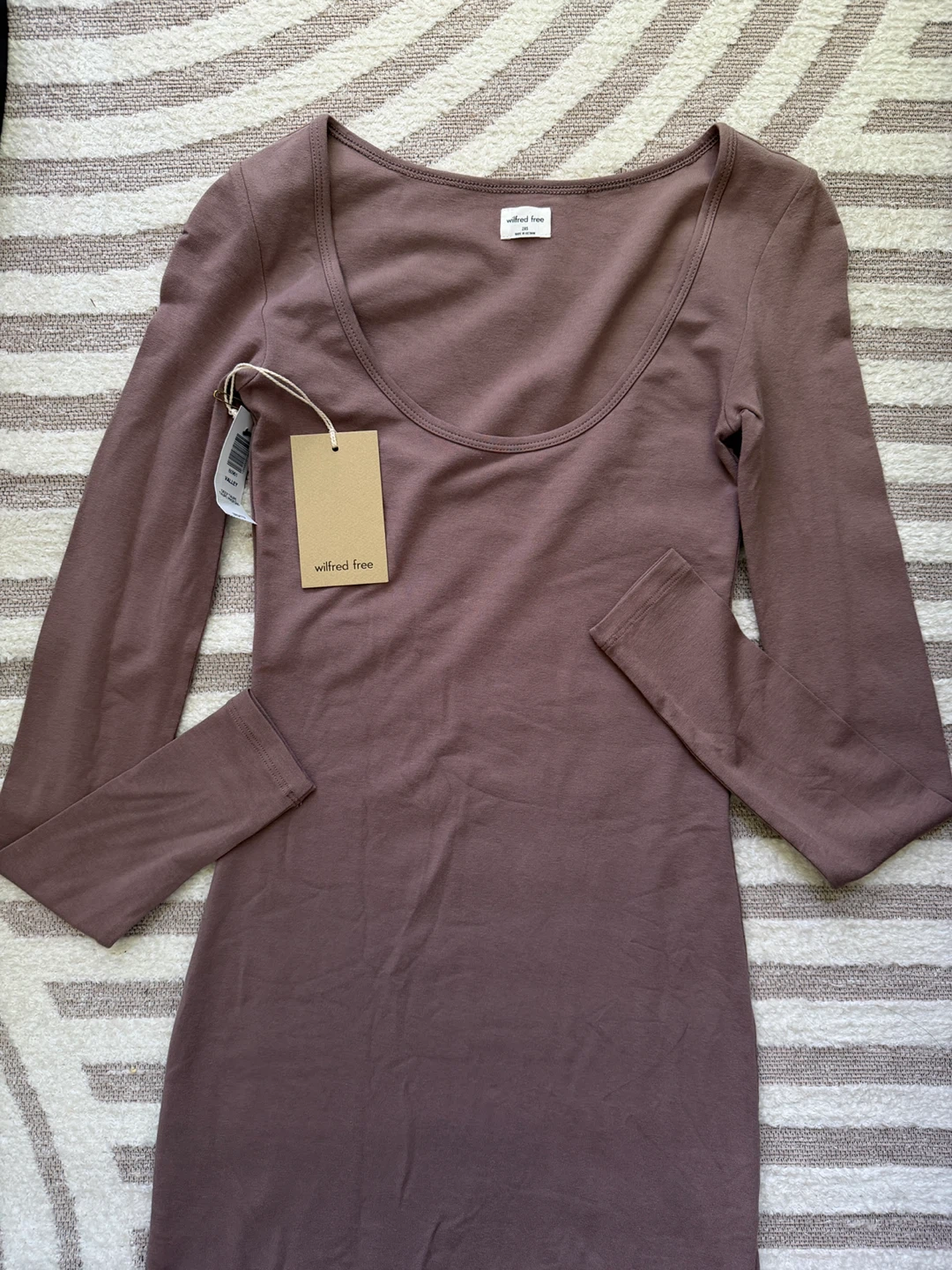 Wilfred Free Long Sleeve Scoop Neck Dress - photo 2