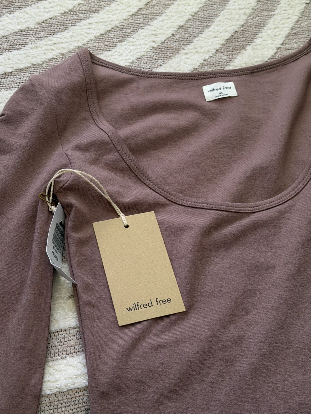 Wilfred Free Long Sleeve Scoop Neck Dress