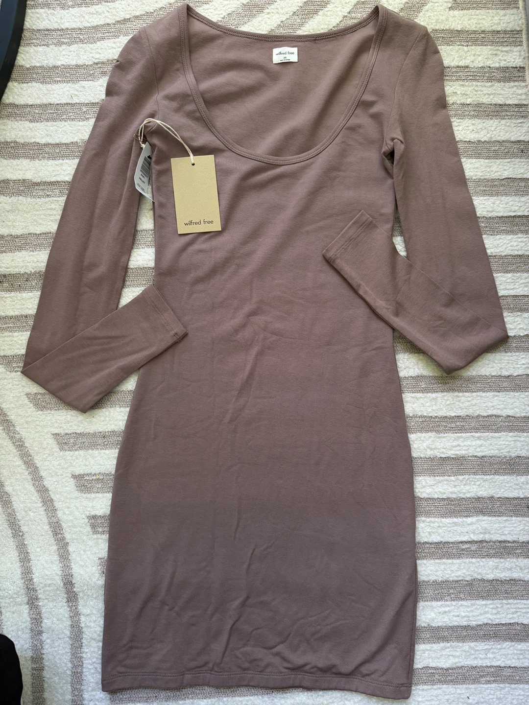 Wilfred Free Long Sleeve Scoop Neck Dress - photo 3