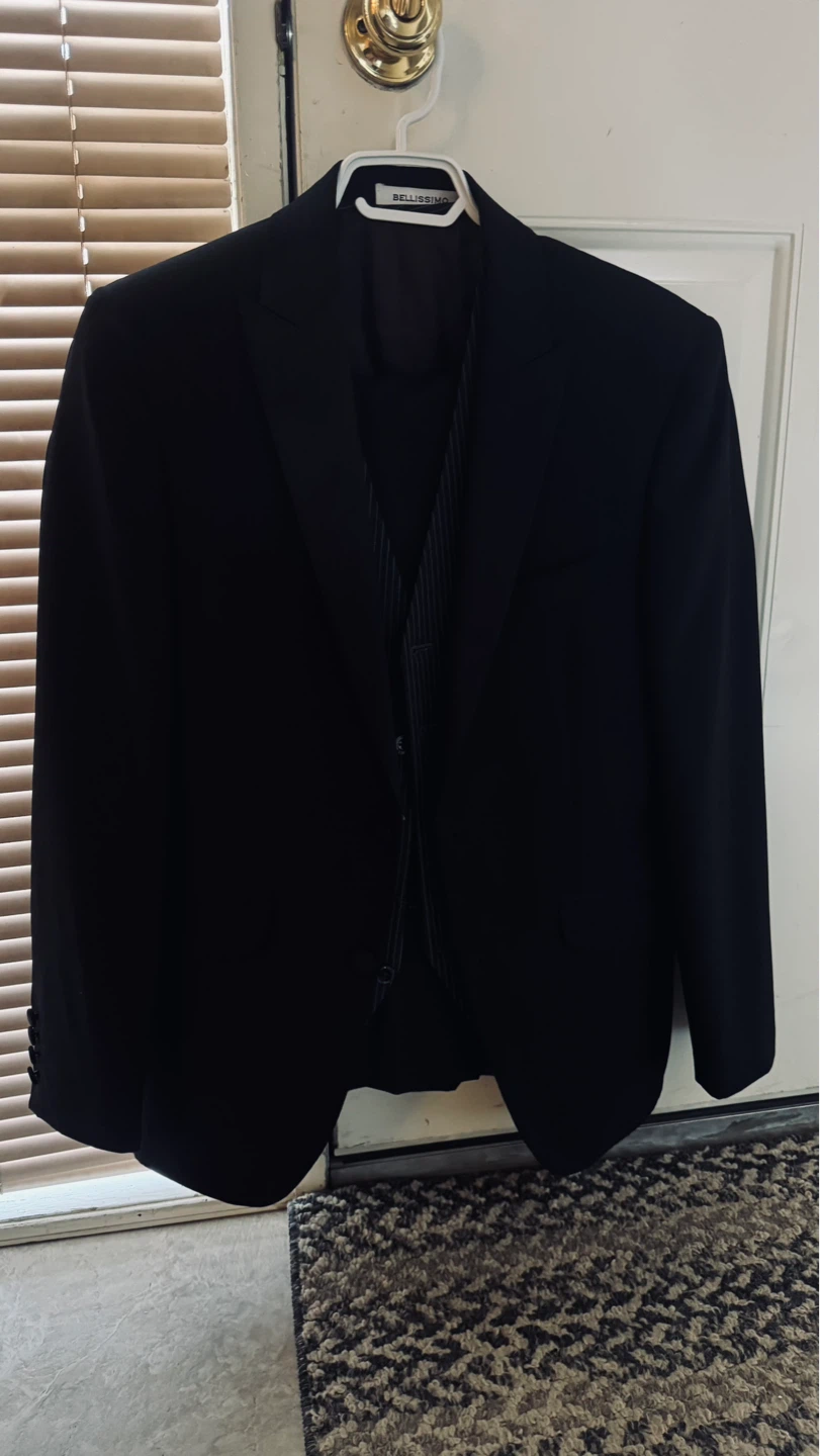Bellissimo Black Suit - Jacket, Vest & Trousers