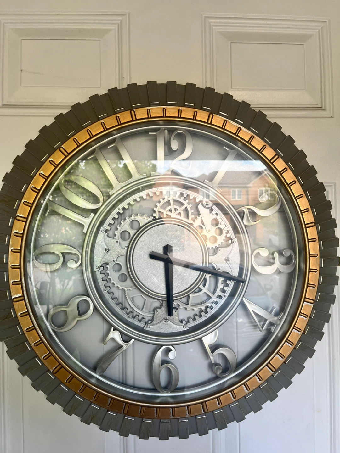 Large Decorative Gear Wall Clock - photo 2