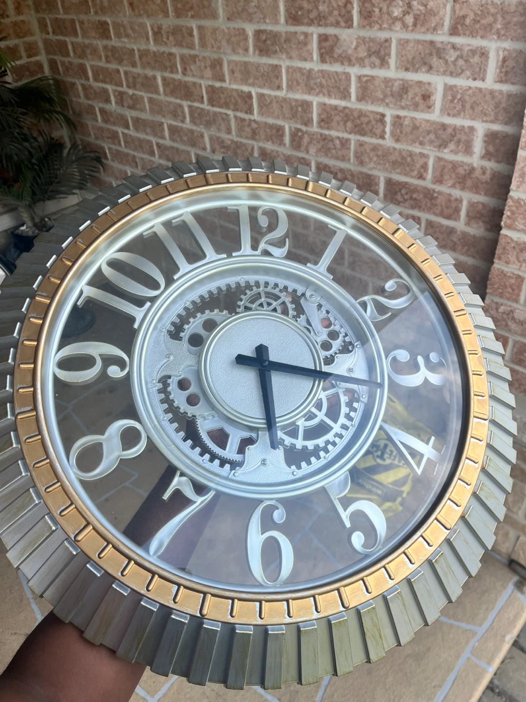 Large Decorative Gear Wall Clock