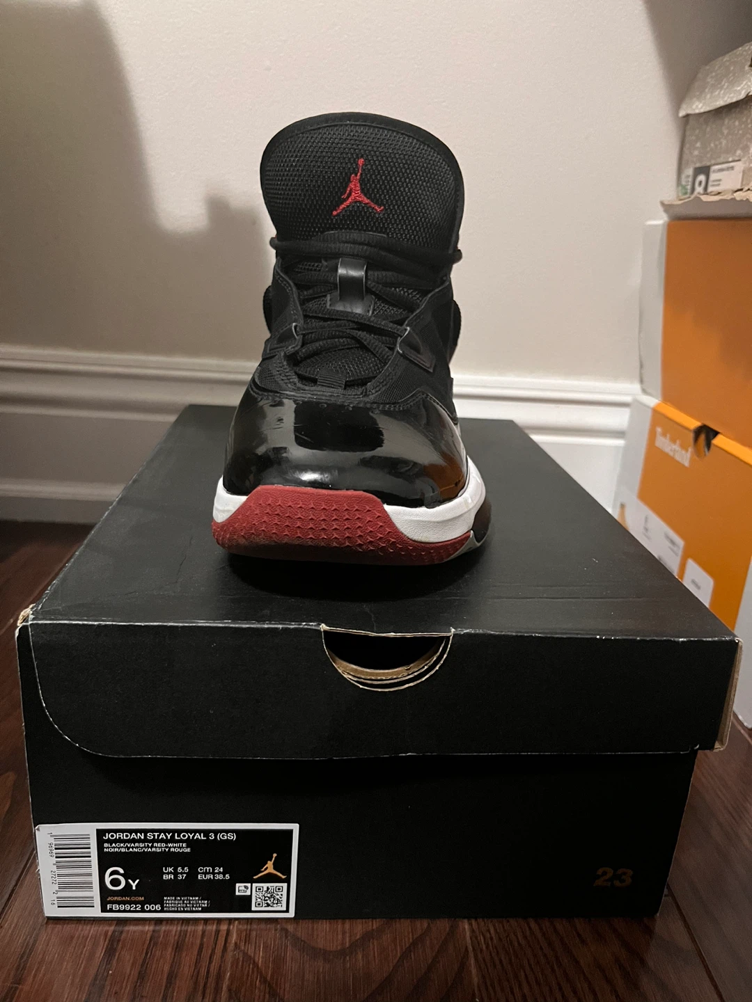 Jordan Stay Loyal 3 (GS) Black/Varsity Red Shoes