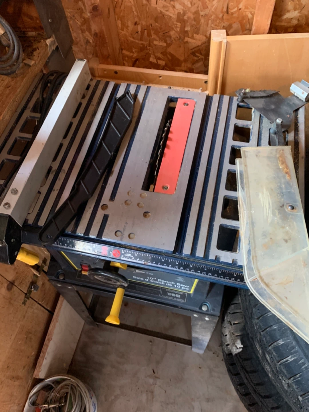 Mastercraft 10” table saw with stand - photo 3