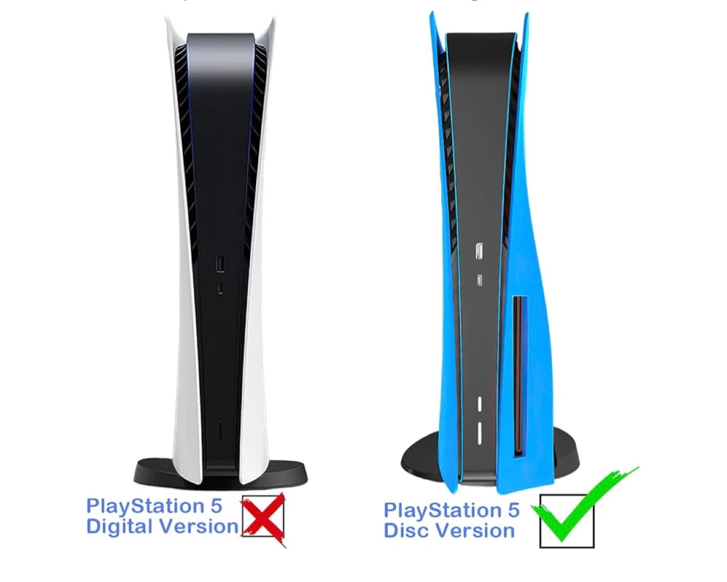 Faceplate Blue Protective Case for PlayStation 5 Disc Version - photo 2