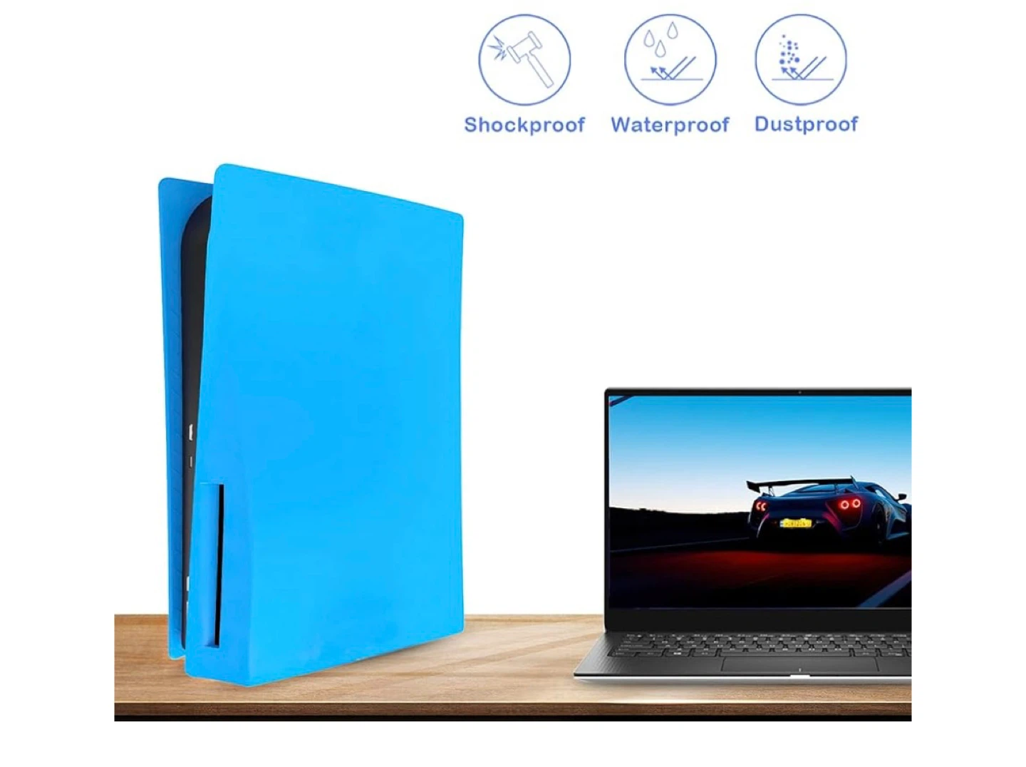 Faceplate Blue Protective Case for PlayStation 5 Disc Version - photo 4