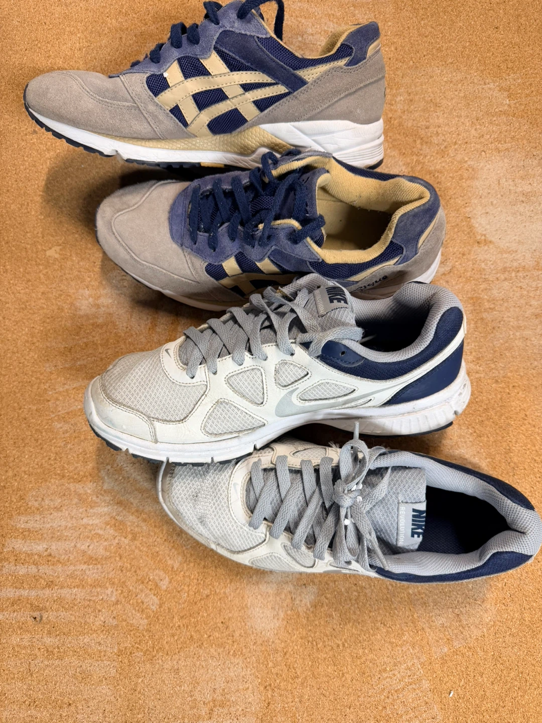 Nike and asics Running vintage sports Shoes