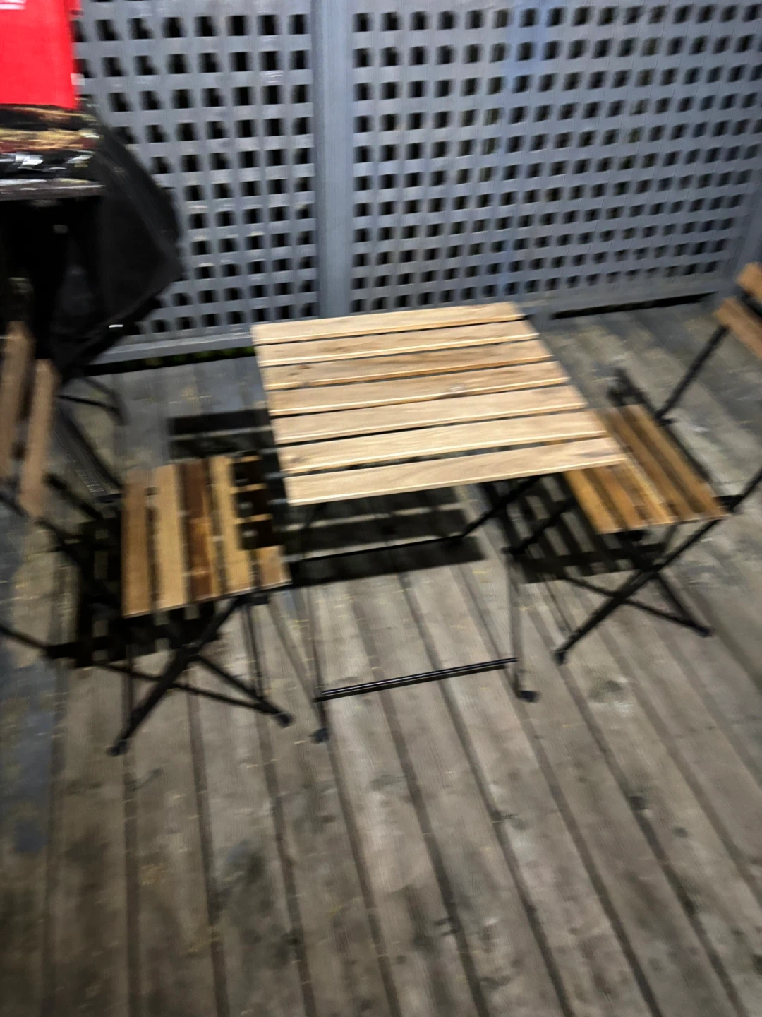 Wooden IKEA Set - Table and 2 Chairs
