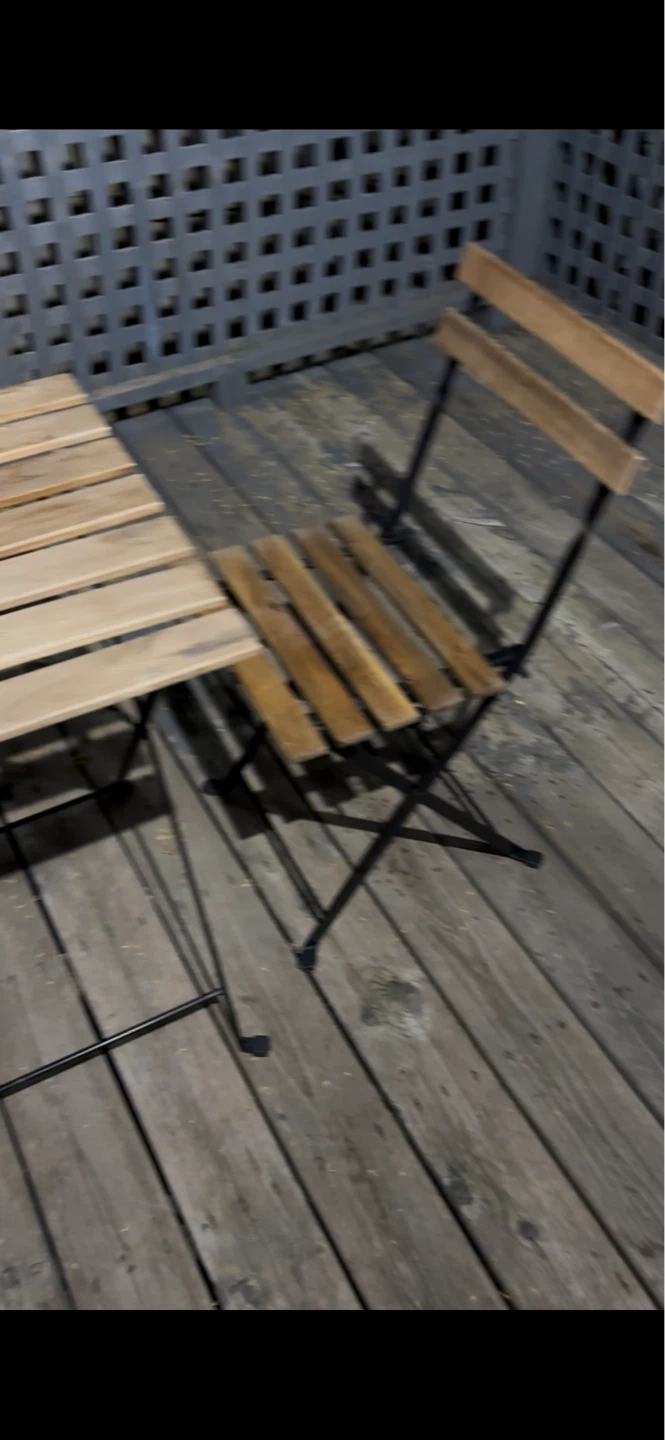Wooden IKEA Set - Table and 2 Chairs - photo 3