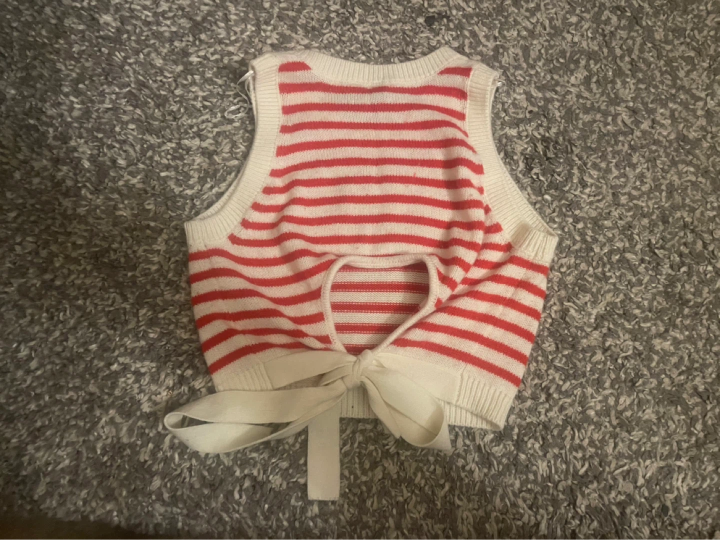 Divided by H&M Striped Crop Sweater Vest - photo 2