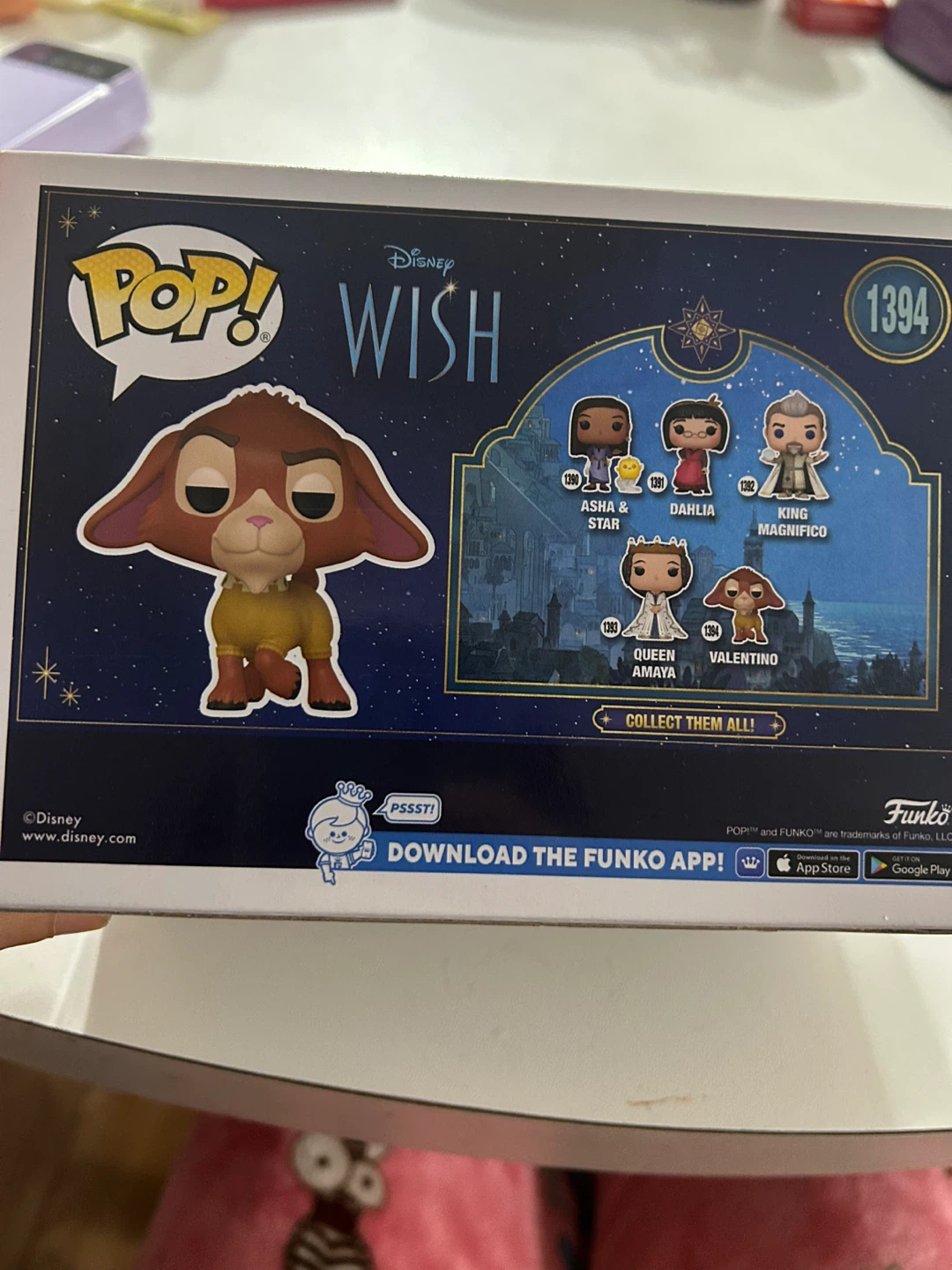 Funko Pop! Disney Wish Valentino #1394 Vinyl Figure - photo 5