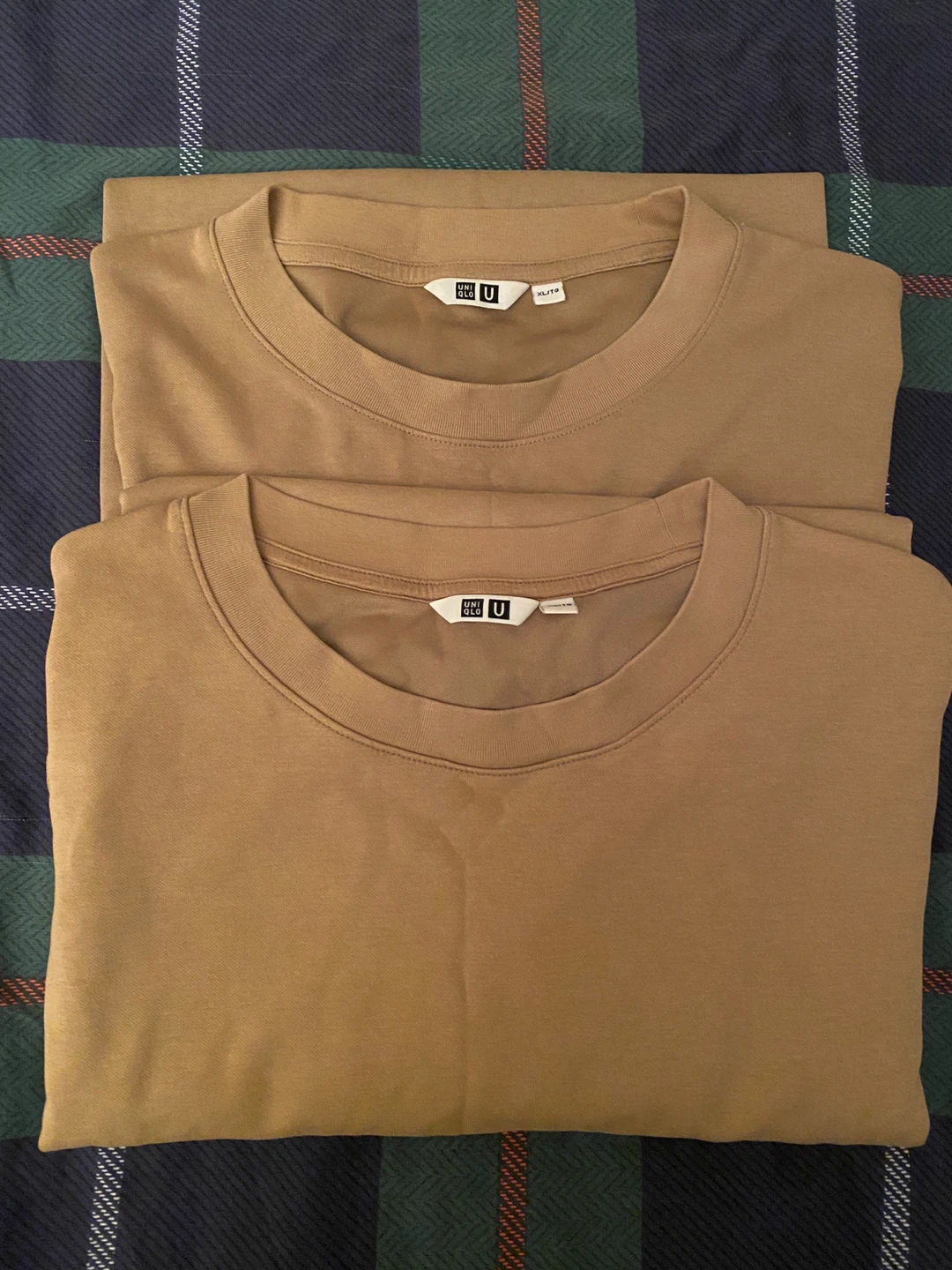 Uniqlo U Crew Neck T-Shirts - Camel - XL (2 Pack) - photo 2