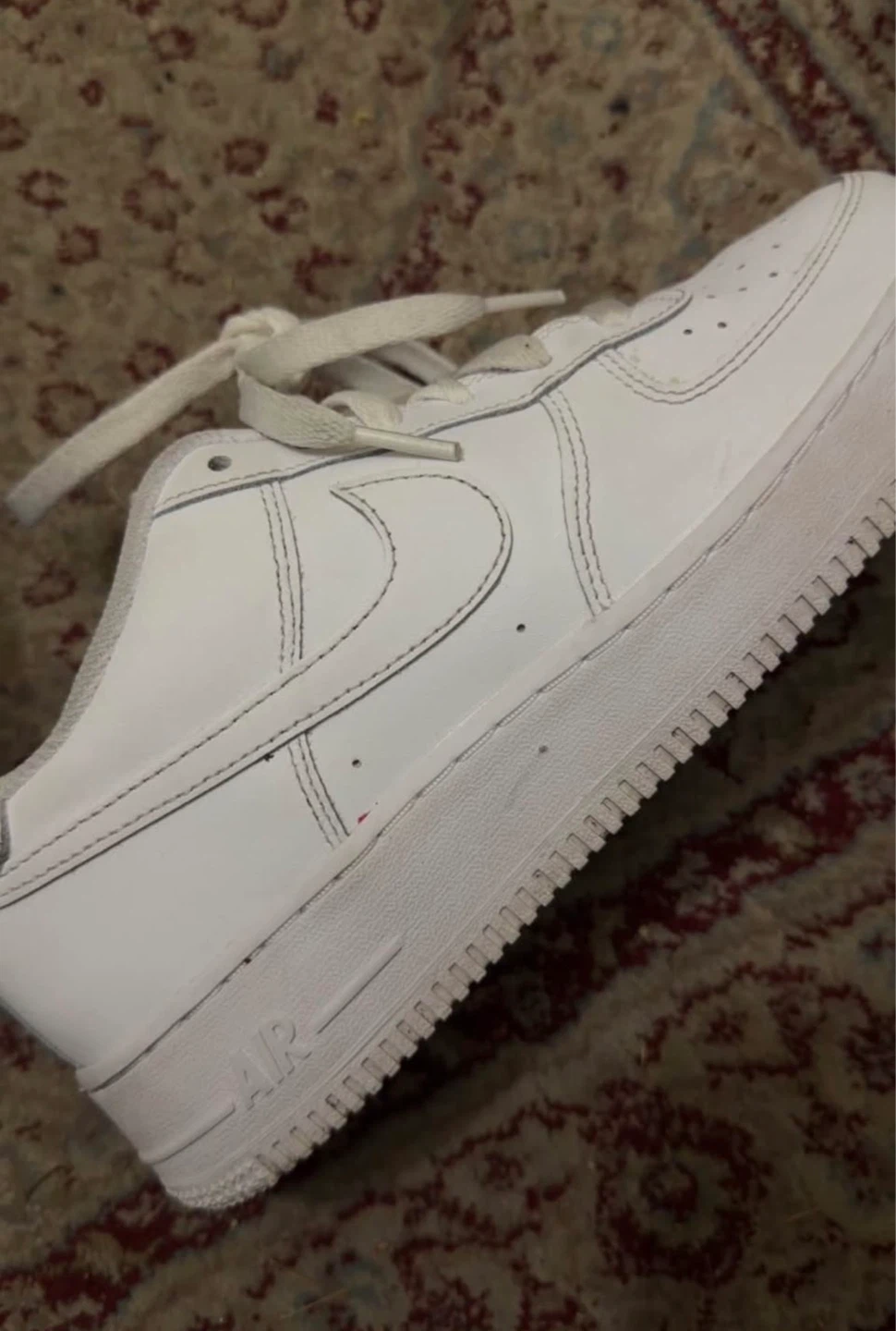 Nike Air Force 1 White Sneakers - photo 2