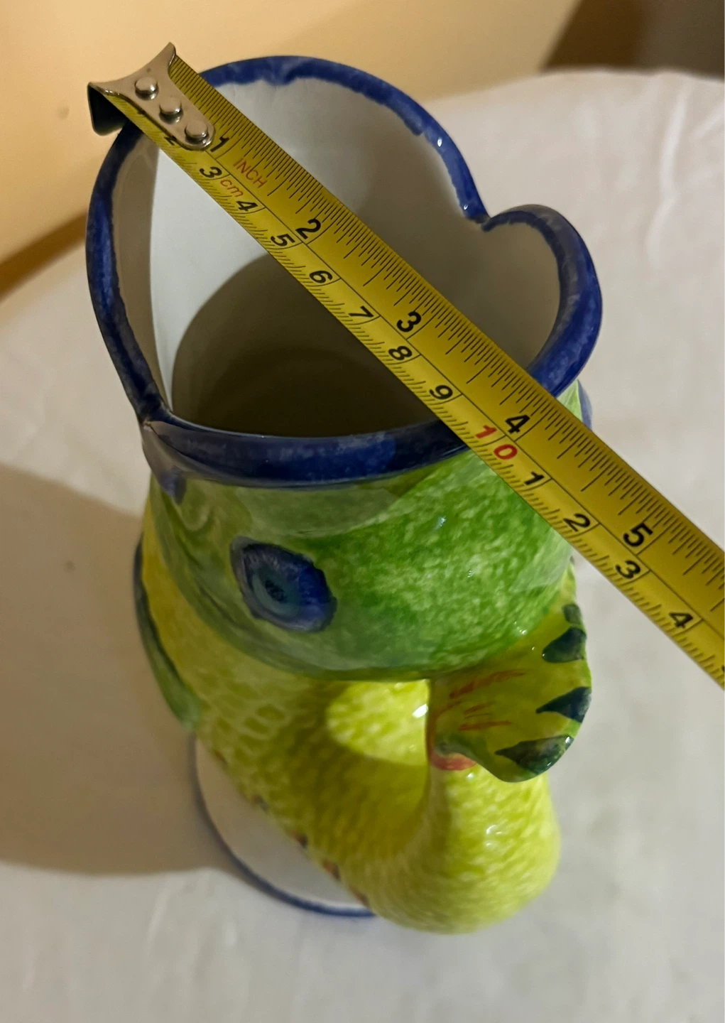 Vietri "Made in Italy" Ceramic Fish Pitcher - photo 5