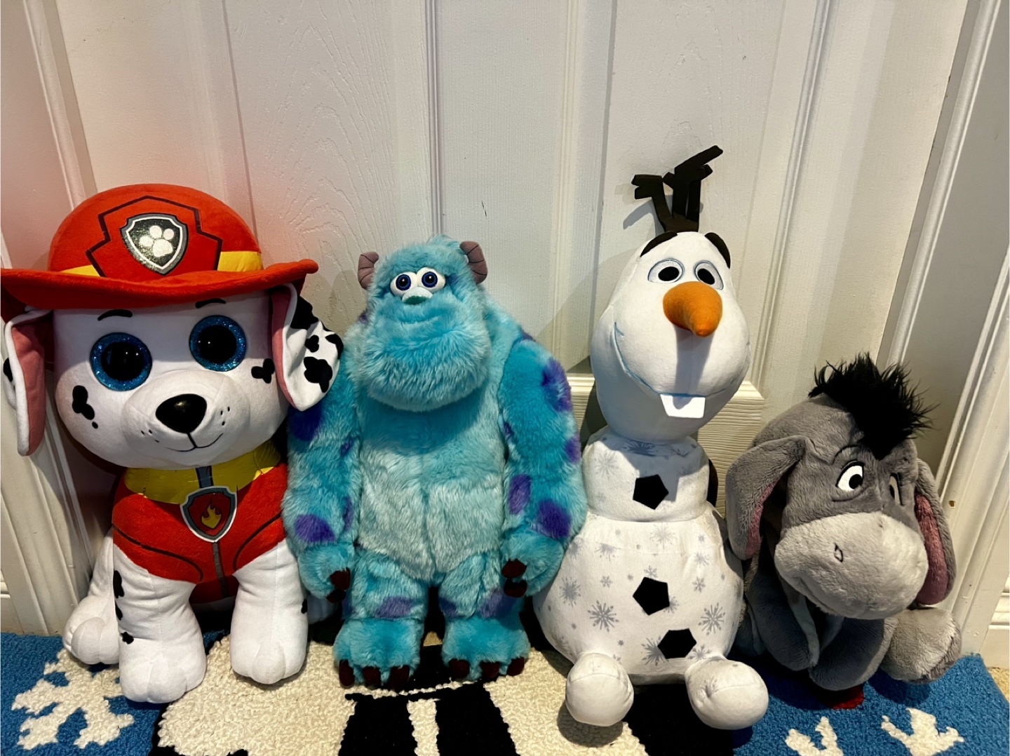 Disney Plush Toys - Marshall, Sulley, Olaf, Eeyore