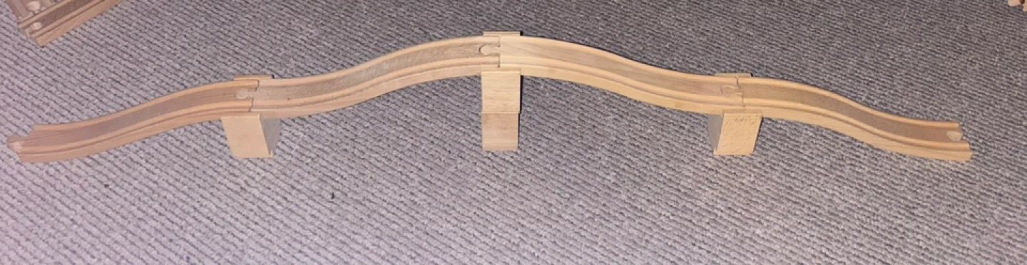 Ramps and Supports Wooden for Train Track