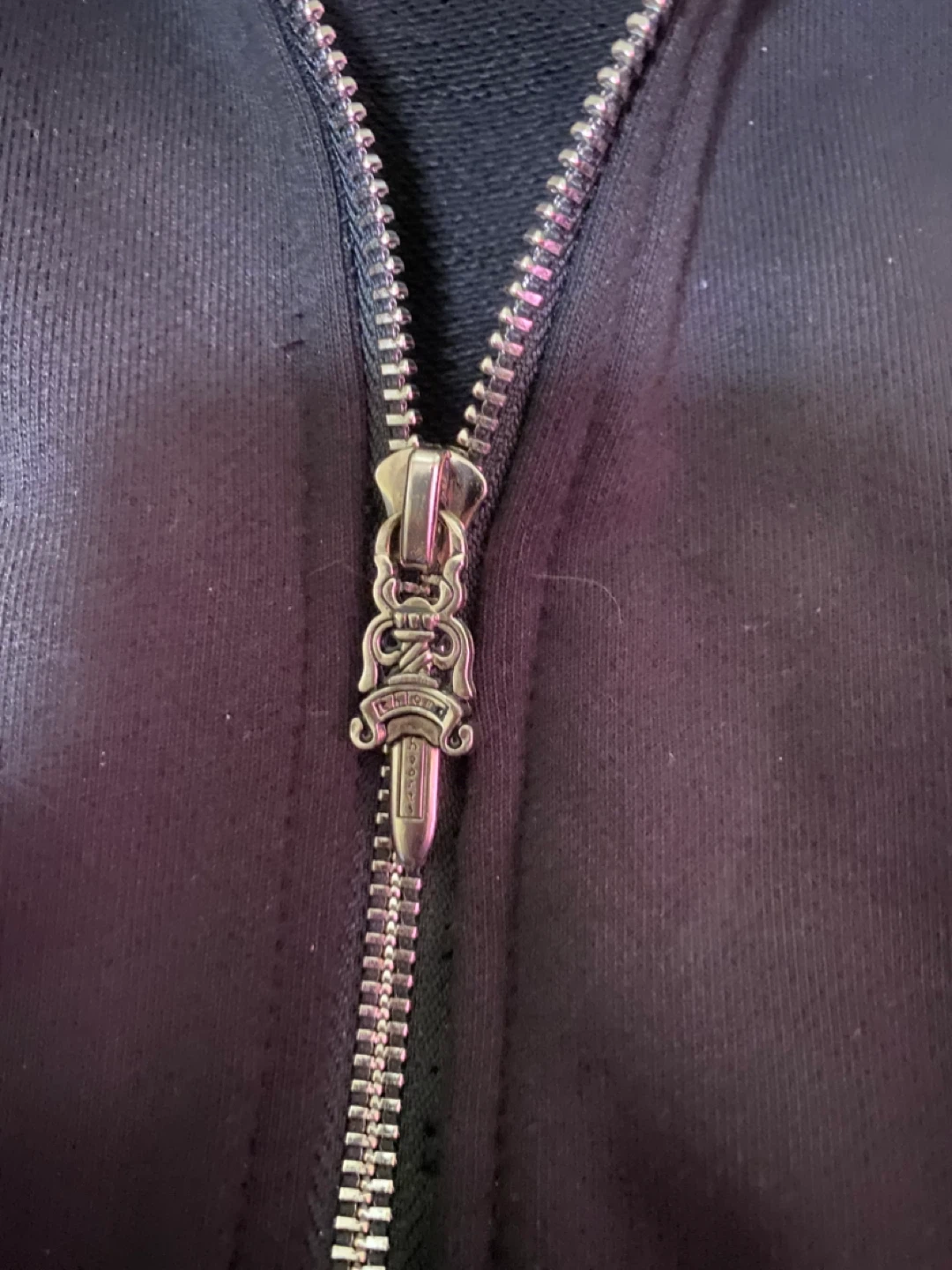 Chrome Hearts Black Zip Up Hoodie - photo 4