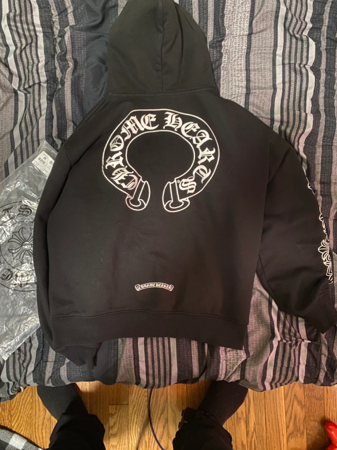 Chrome Hearts Black Zip Up Hoodie - photo 3