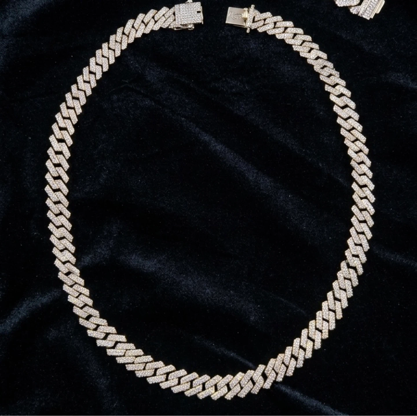Diamond Cuban Link Bracelet and Necklace Set