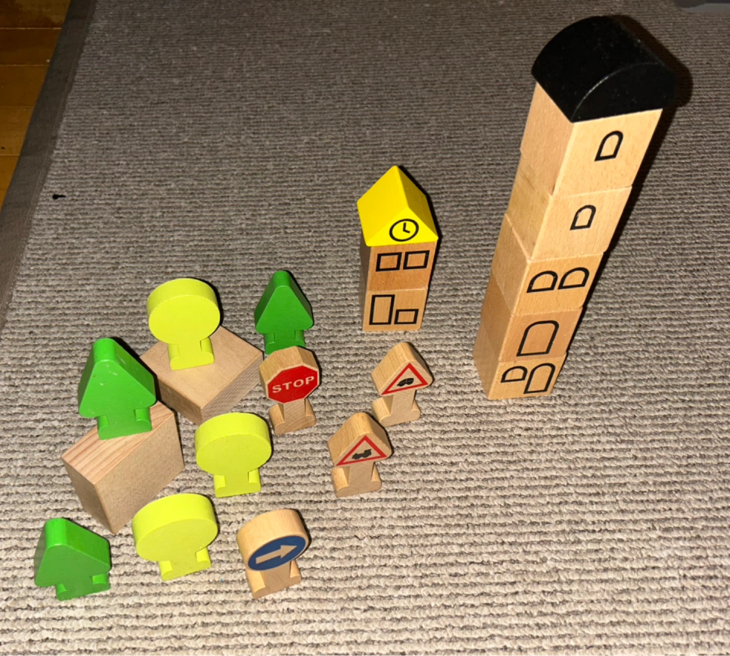 Wooden Building Blocks - Town & Nature Set - photo 2