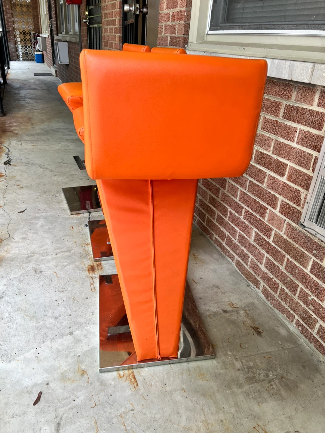 Modern Orange Bar [Stool Set Of 3] - photo 3