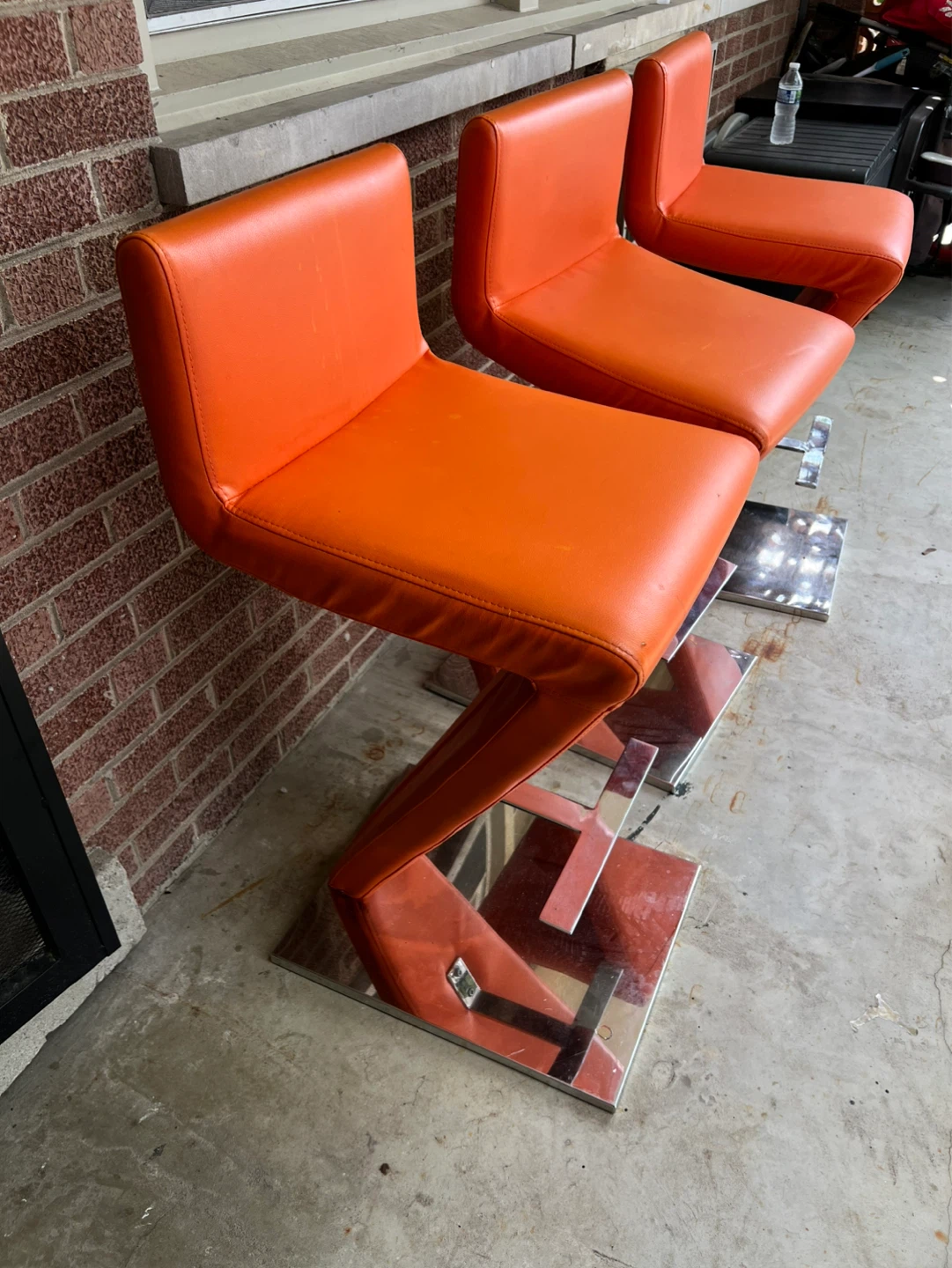 Modern Orange Bar [Stool Set Of 3] - photo 5
