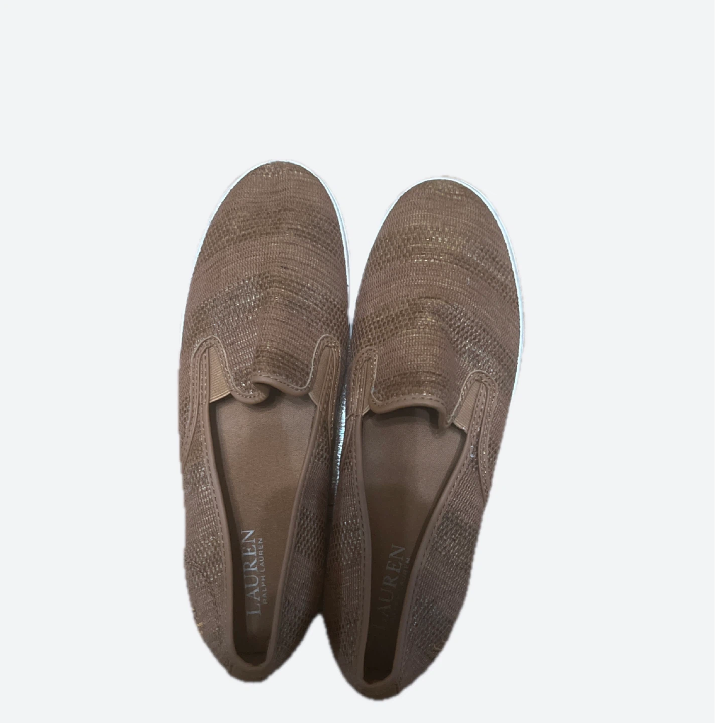 Size 10. Lauren Ralph Lauren Women's Brown Slip-On Loafers