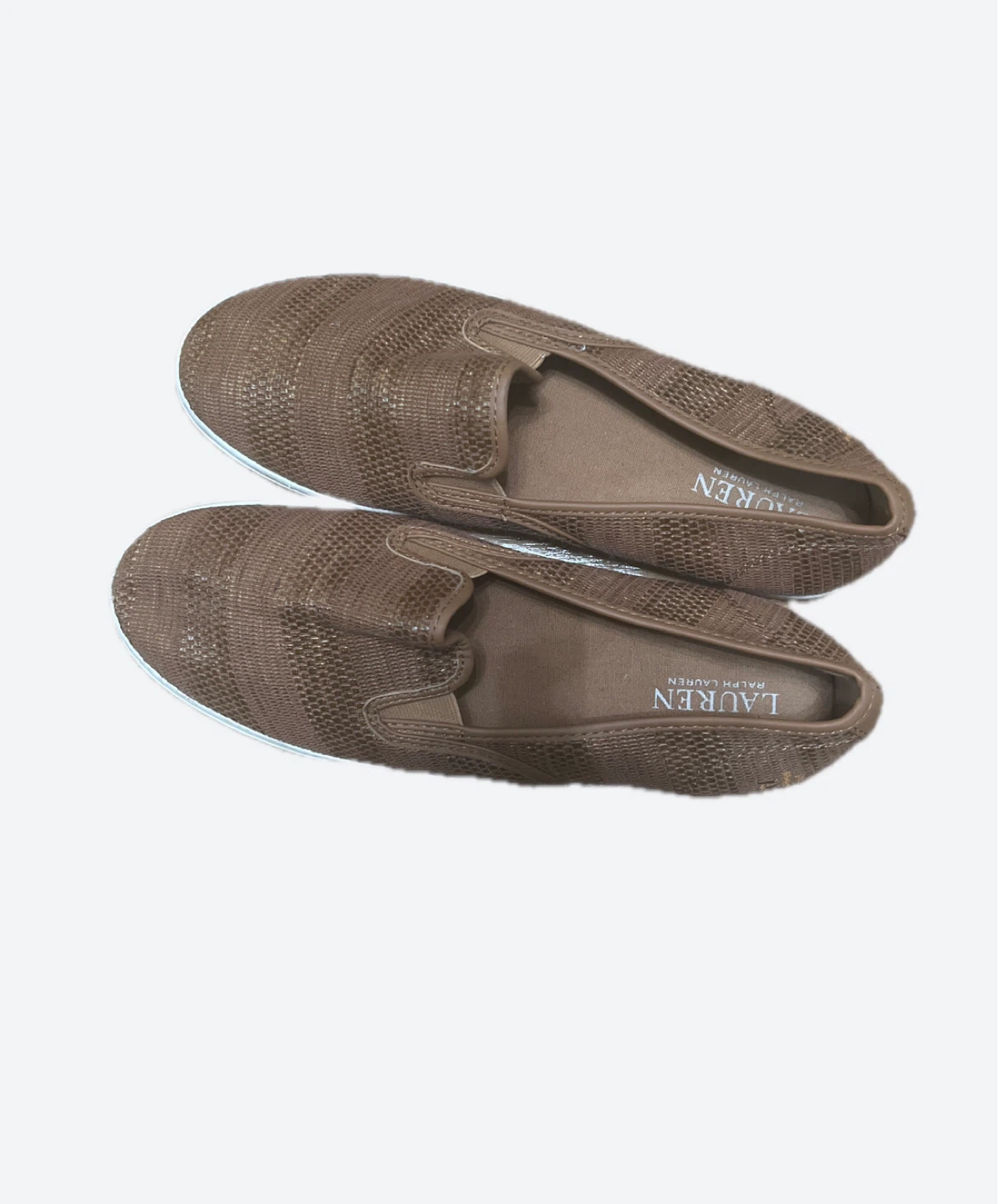 Size 10. Lauren Ralph Lauren Women's Brown Slip-On Loafers - photo 2