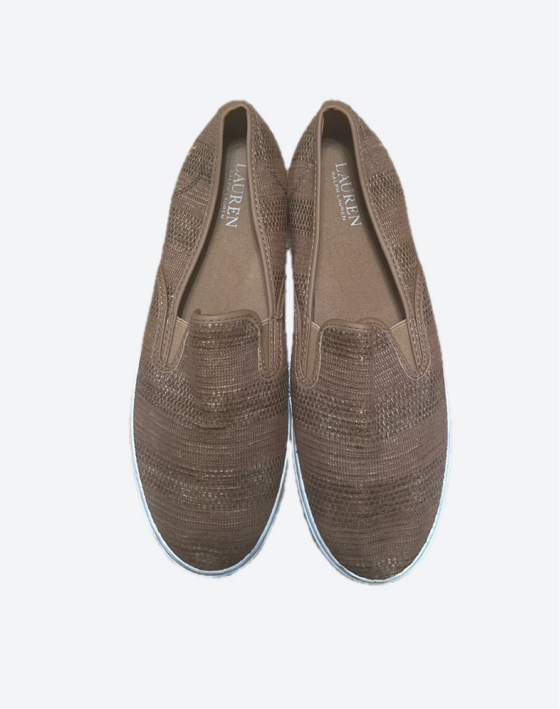 Size 10. Lauren Ralph Lauren Women's Brown Slip-On Loafers - photo 3