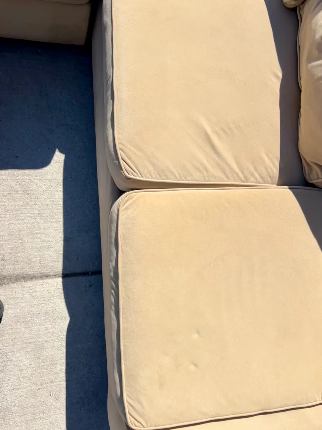 Beige L‑Shaped Sectional Sofa Deep Neutral Color - photo 4