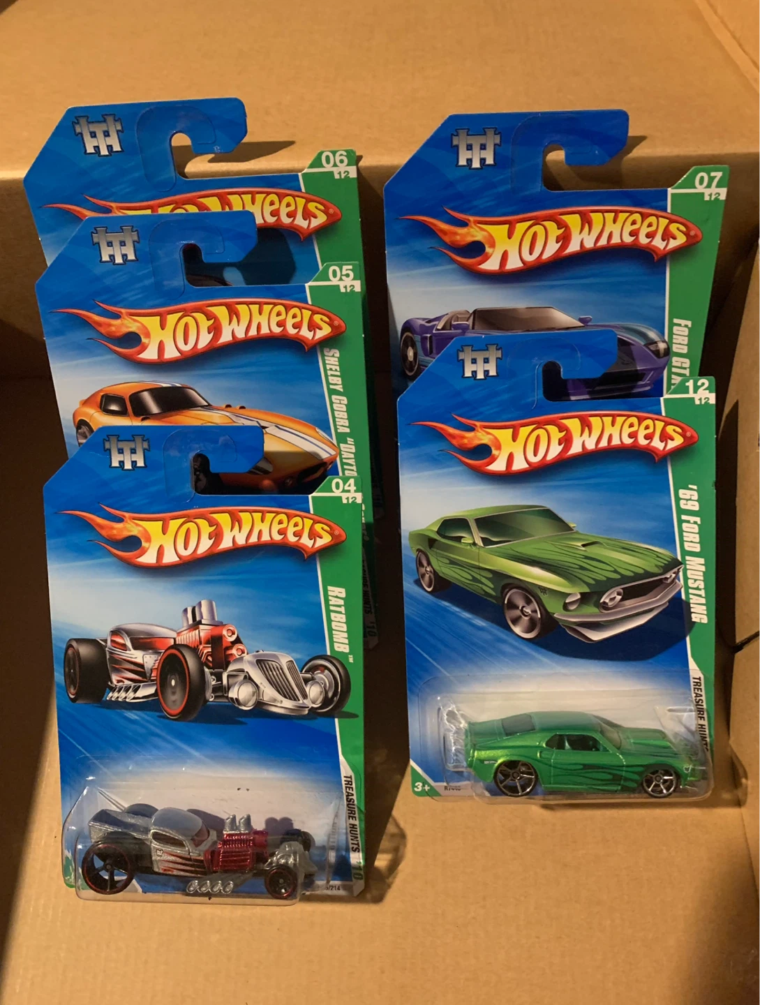 LOT of 5 Hot Wheels NEW Treasure Hunts 2010