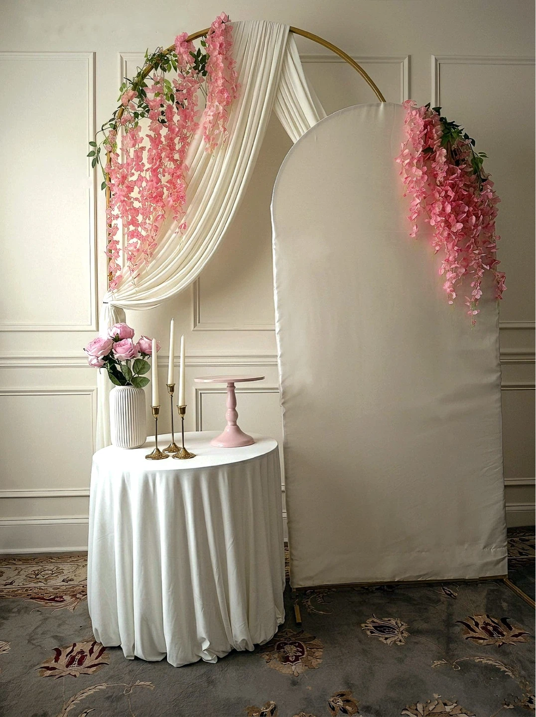 Draped Backdrops, flower walls For Rent - photo 5
